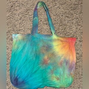 “Burst and Shadows” Handmade Tie Dye Tote Bag.